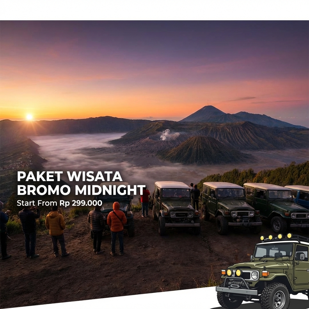 Paket Wisata Bromo Midnight - Start From Rp 299.000